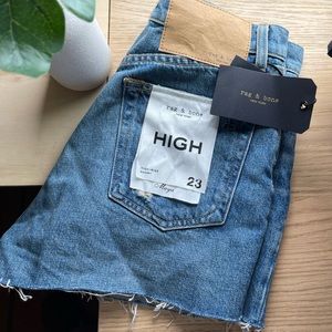 Rag and bone nwt high rise maya short